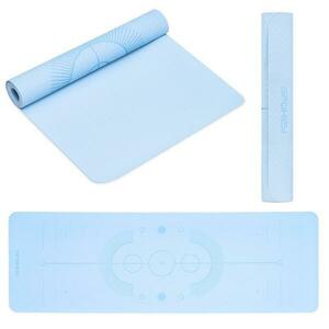 Spokey MANDALA Jóga podložka, 183 x 61 x 0, 4 cm, modrá obraz