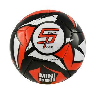 SPORTTEAM Fotbalový míč miniball S2 černo-červený obraz