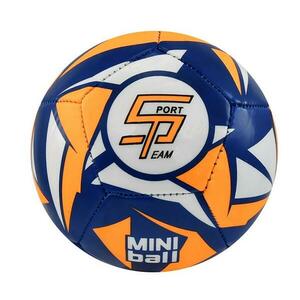 SPORTTEAM Fotbalový míč miniball S2 modro-neon.oranžový obraz