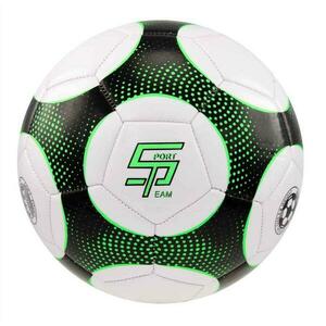 SPORTTEAM Fotbalový míč S2 vel.5 černo-zelený obraz
