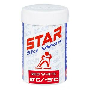 Star Ski Wax Stick red white 45g obraz