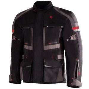 Street Racer Bunda na motorku Rocket černo-šedo-červená - 5XL obraz