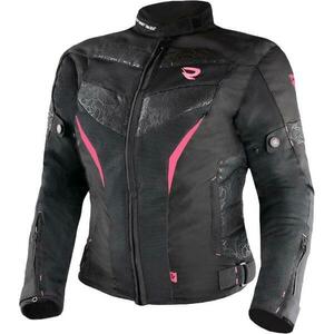 Street Racer Dámská bunda na motorku Rose Air černo-růžová - 3XL obraz