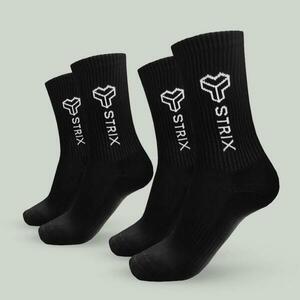 STRIX Essential Crew Socks 2Pack Black - S obraz