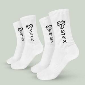 STRIX Essential Crew Socks 2Pack White - XL obraz