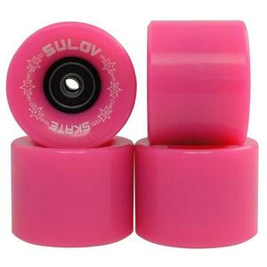Sulov Kolečka Penny board Neon Pink 60 x 45mm 85a sada 4ks s ložisky obraz