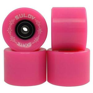 Sulov Kolečka Penny board Neon Pink 60 x 45mm 85a sada 4ks s ložisky (VÝPRODEJ) obraz