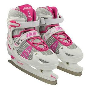 Sulov Naomi vel. S(30-33) bílo-růžové dívčí lední brusle - S obraz