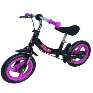 Sulov SIGNORA 12" černo-fialové dětské odrážedlo obraz