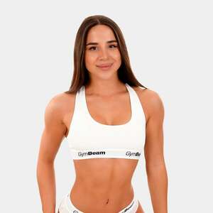 GymBeam Podprsenka Bralette White obraz