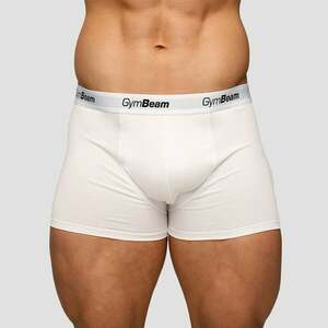 GymBeam Pánské boxerky Essentials 3Pack bílé obraz