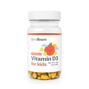 GymBeam Vitamín D3, tablety na cucání pro děti 400 IU obraz