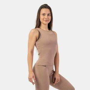 NEBBIA Dámské tílko Tank Top Ribbed Organic Cotton Brown obraz