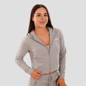 GymBeam Dámská mikina Zip-up TRN grey obraz