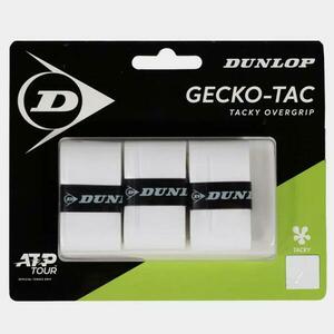 Tenis omotávka DUNLOP GECKO-TACK OverGrip 0, 5 mm bílá obraz