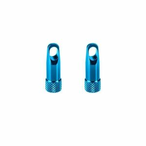 TK 91 Čepičky galuskového ventilku s klíčem, hliník, modré obraz