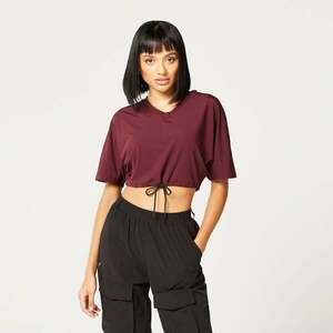 SQUATWOLF Dámské tričko Code Crop V Neck Red obraz