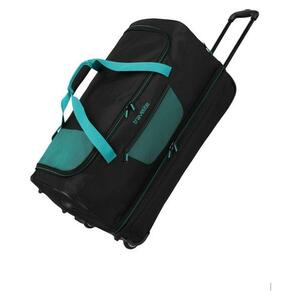 Travelite Basics Wheeled duffle L exp Black/petrol obraz