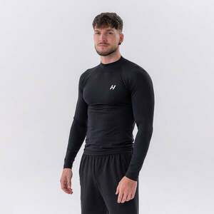 NEBBIA Pánské tričko Long-Sleeve Active Black obraz