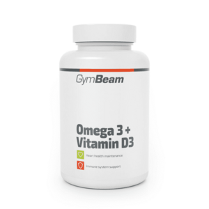 GymBeam Omega 3 + Vitamin D3 obraz