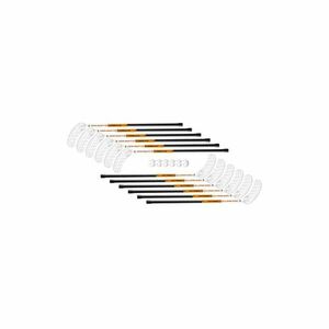 Unihoc sada Street 35 (12 holí + 6 míčků) - 96 cm - oranžová/bílá - oboustr. obraz