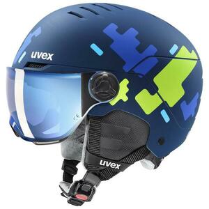 Uvex Rocket Jr Visor Blue Puzzle M - 54-58 obraz