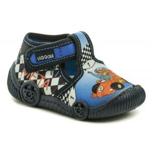 Vi-GGa-Mi modré dětské plátěné bačkůrky FORMULE - EU 23 obraz