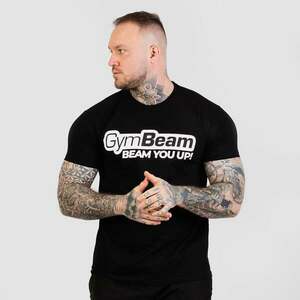 GymBeam Tričko Beam Black obraz