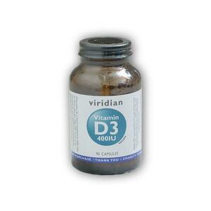 Viridian Vitamin D3 400IU 90 kapslí obraz