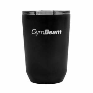 GymBeam Termohrnek Traveler Black 380 ml obraz