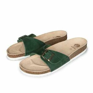 Vlnka Dámské korkové anatomické nazouváky Laura - zelená - EU 42 obraz