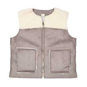 Vlnka Vesta z ovčí vlny velur šedá - 3XL obraz