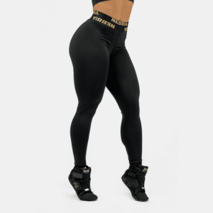 NEBBIA Dámské legíny Classic High Waist Intense Perform Black/Gold obraz