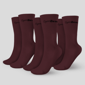 GymBeam Ponožky 3/4 Socks 3Pack Eggplant obraz
