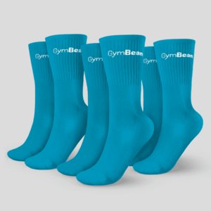 GymBeam Ponožky 3/4 Socks 3Pack Aquamarine obraz