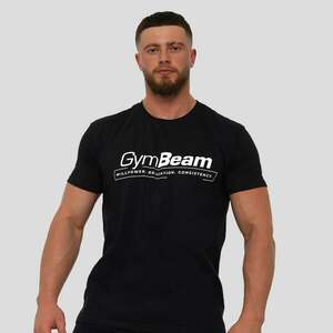 GymBeam Tričko Willpower Black obraz