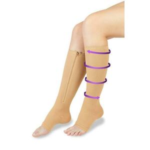 Wellife Kompresní punčochy FIT se zipem 2XL tělové - L-XL, tělová obraz