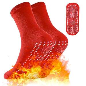 Wellife Samozahřívací masážní ponožky TOURMALINE, 1 pár, červené - červená EU 37-40 obraz