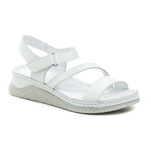 Wild 022056102B2 bílé dámské sandály na klínku - EU 42 obraz