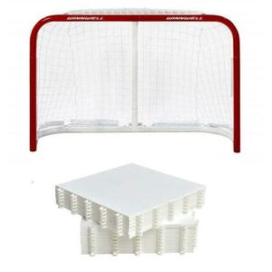 Winnwell 36 Proform Quik Net branka + Hockey Revolution Hockey Tiles desky (8 ks) - 36 palců obraz