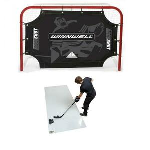 Winnwell 72" branka - užší + Winnwell Roll-Up (3000x1200x3mm) deska + WINNWELL 72 střelecká plachta - 72 palců + 72 obraz