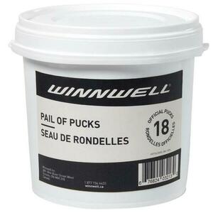Winnwell Hokejový puk černý oficiální (18ks) - černá obraz