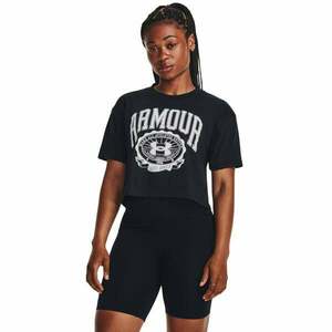 Under Armour Triko Collegiate Crest Crop SS Grey obraz