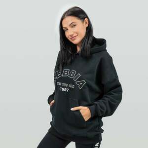 NEBBIA Dámská Oversize mikina Gym Rat Black obraz