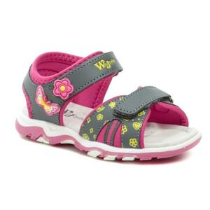 Wojtylko 1S23727F šedo růžové dětské sandálky - EU 25 obraz