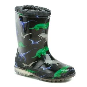 Wojtylko 2G5057C černé dětské gumáky dinosaur - EU 24 obraz
