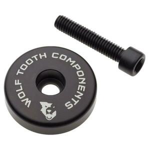 Wolf Tooth Krytka Ultralight Stem Cap Černá + 5mm Spacer obraz