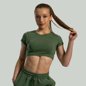 STRIX Dámské triko Essential CropTop Cedar Green obraz