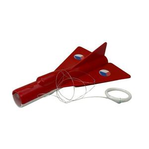 Zvukové letadlo MiG červené obraz