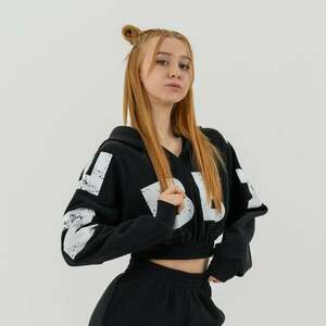 NEBBIA Dámská mikina Cropped Muscle Mommy Black obraz